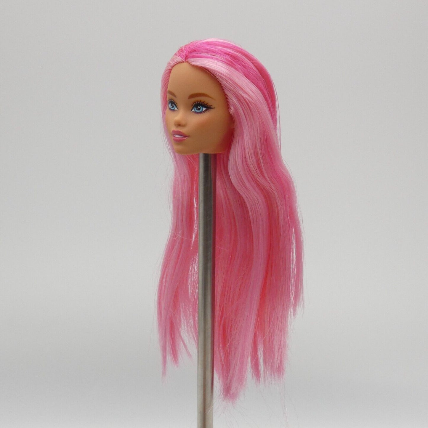 Barbie Dreamtopia Mermaid Doll Head Odile Face Pink Hair Open Mouth 2024 HRR05 A