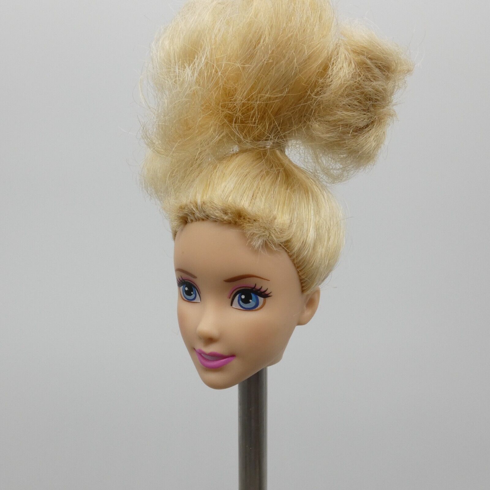 Disney Princess Ballerina Cinderella Doll Head Only Bangs Ponytail 2015 CGF31