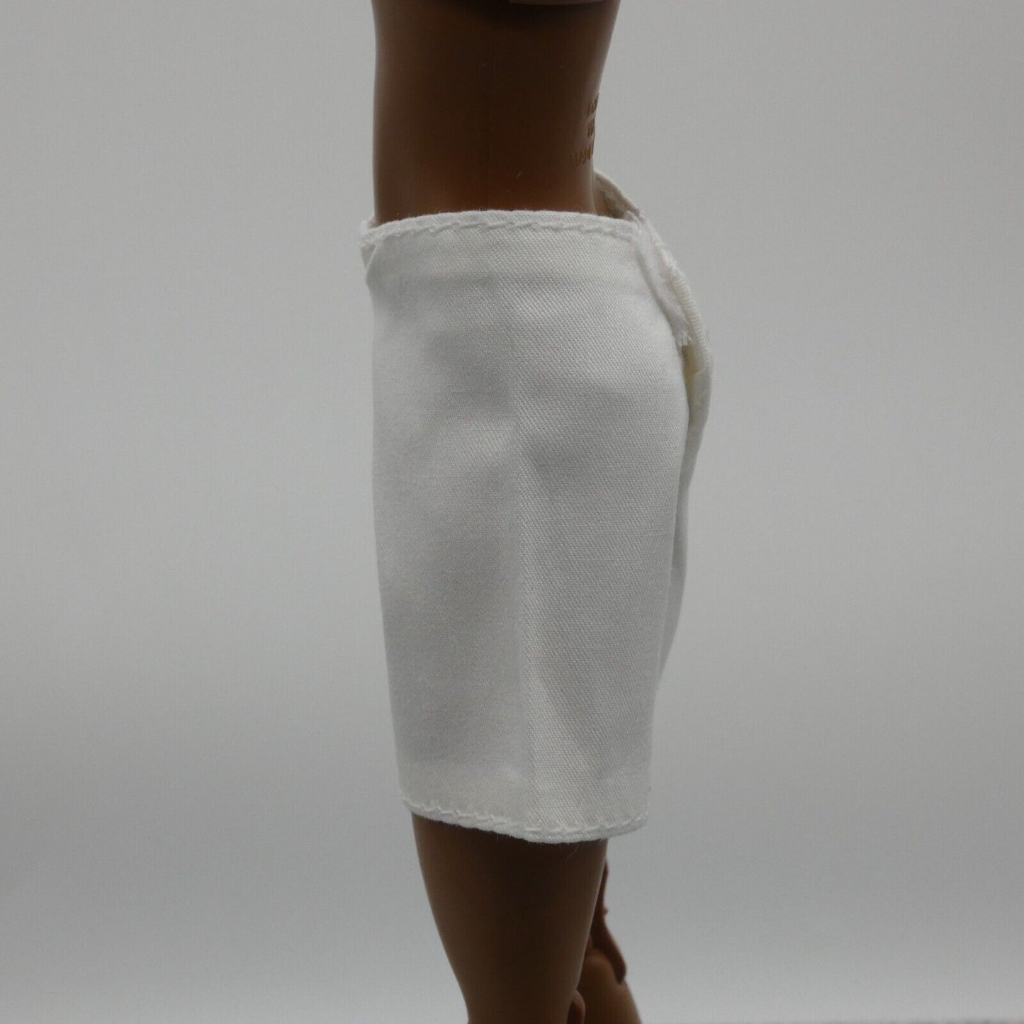 Barbie Doll Size Shorts White Paper Bag High Waist Fit Made to Move Model Muse