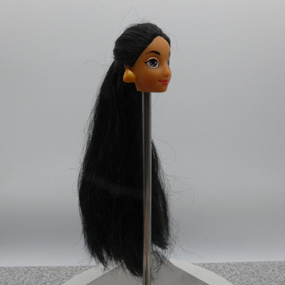 Disney Aladdin Jasmine Doll Head Only Mattel 1992 02557 Long Black Hair