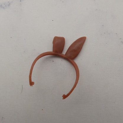 Barbie Doll Size Bunny Ears Headband Brown Bent Ear Accessory