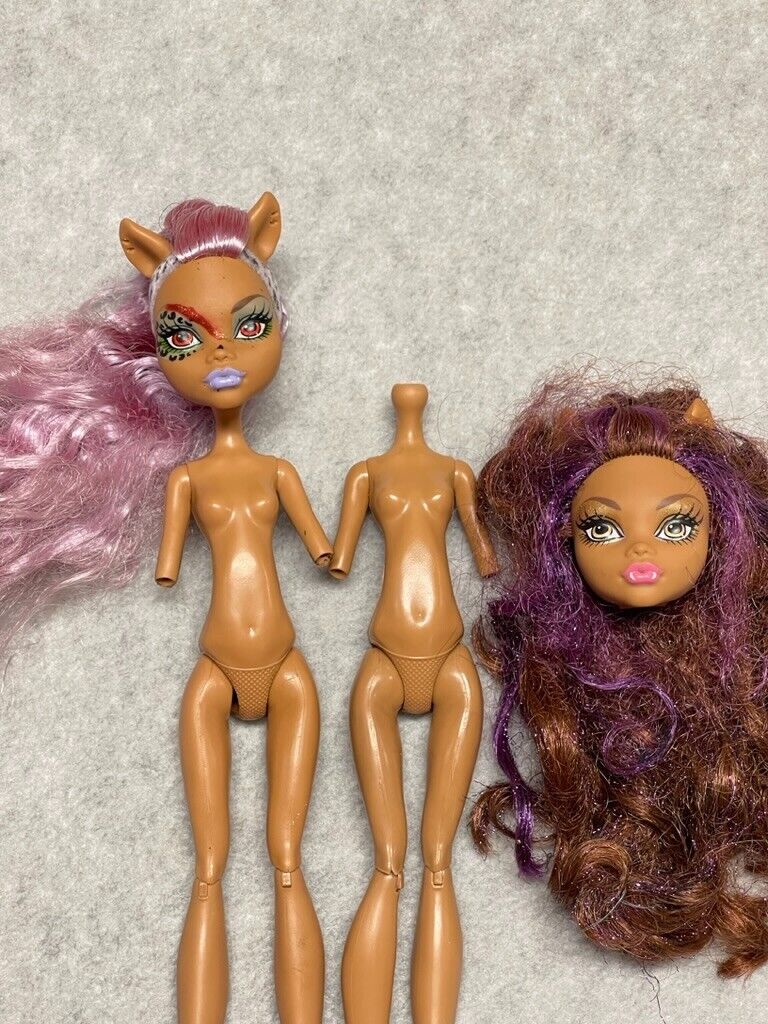 Monster High Clawdeen Wolf Doll Lot G1 Sweet 1600 Head Music Festival 1 Body