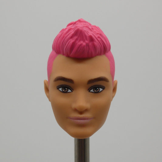 Barbie RBD Giovanni Doll Head Pink Mohawk Medium Light Skin 2024 Mattel HXJ69 E