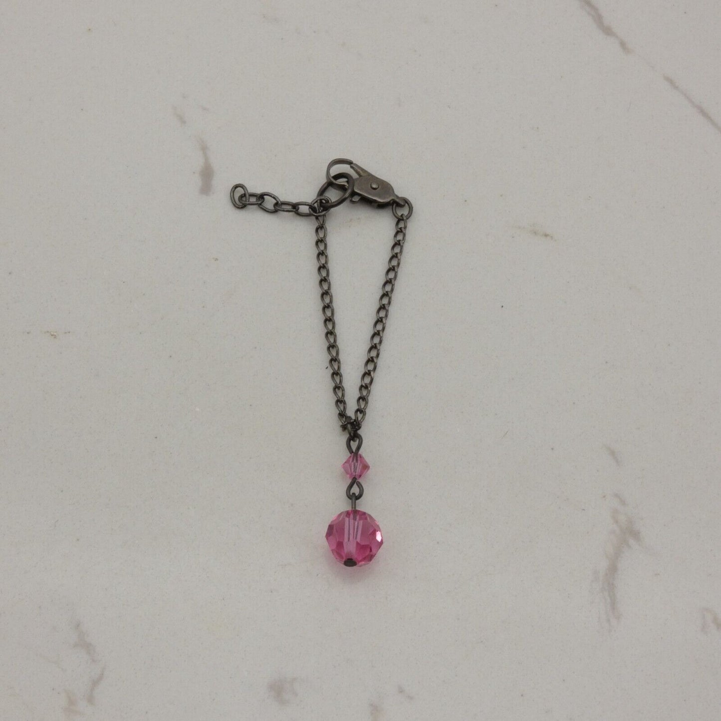 Necklace For Barbie Integrity Toys Size Doll Pink Pendant Gun Metal Chain