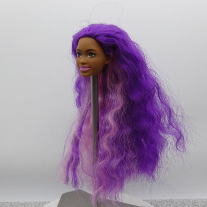 Barbie Mermaid Power AA Doll Head Brooklyn Purple Hair Freckles 2022 HHG53