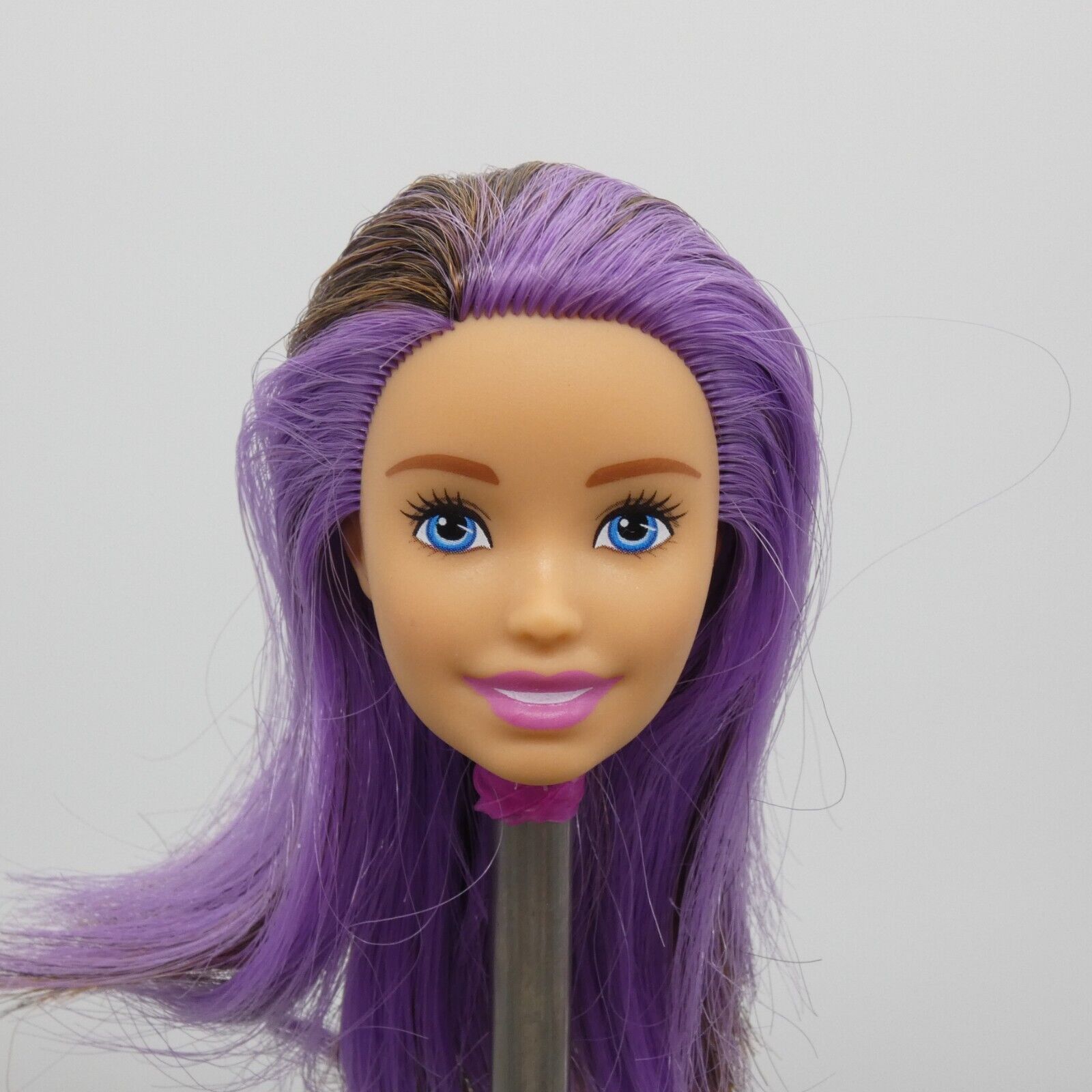 Barbie Skipper Doll Head Babysitters Inc Brown Purple Hair 2018 Mattel GGP42