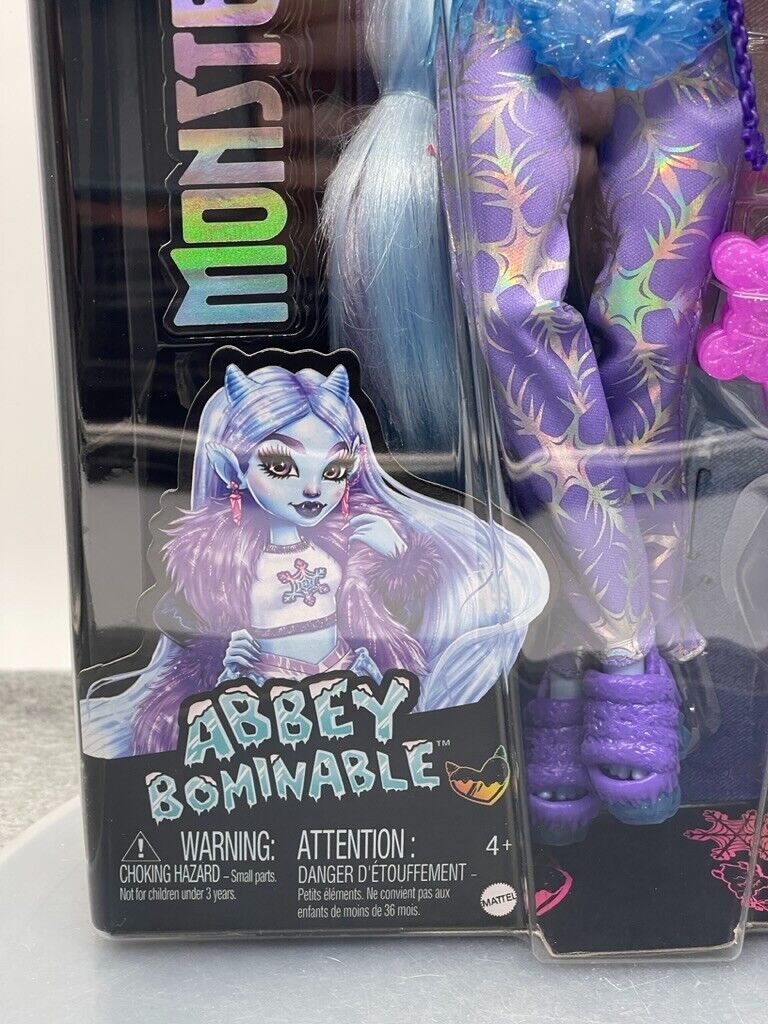 Monster High Doll Abbey Bominable G3 Articulated 2023 Gen 3 Mattel HNF64 New