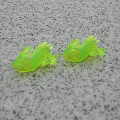 Barbie Doll Size Shoes High Heel Star Clear Neon Green Open Toe Sandal B1 Clone