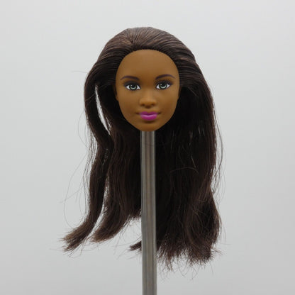 Barbie Mbili Grace Fashion Doll Head African American Medium Skin Green Eyes