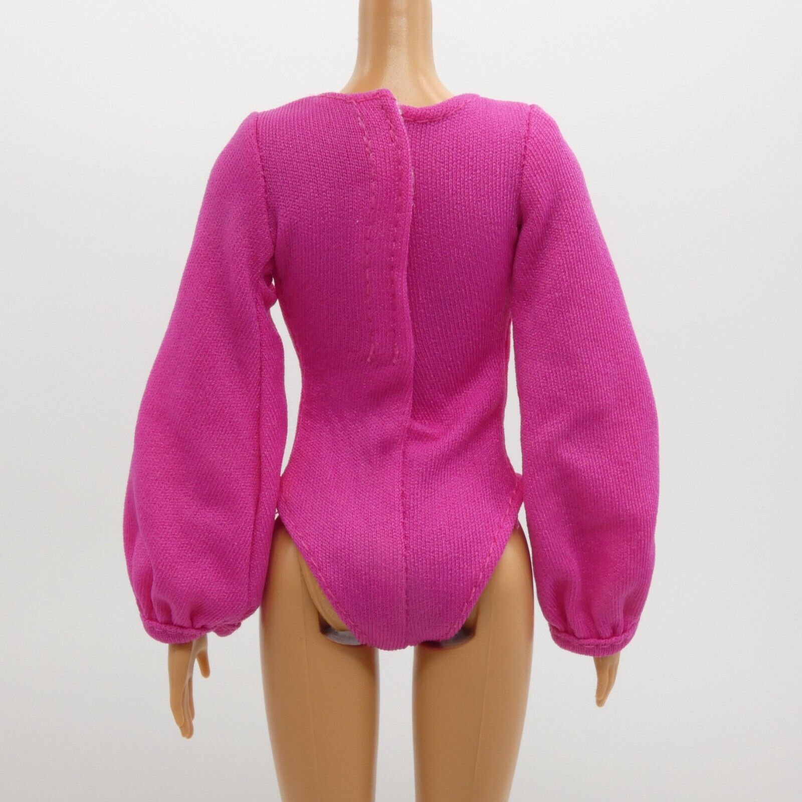 Barbie Doll Bodysuit Pink Magenta Long Sleeve Fits Bellybutton Fashionistas Tall