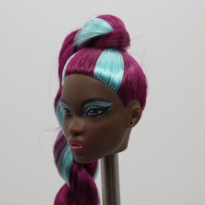 Barbie Gemstone Fantasy Turquoise Doll Head Simone Face Dark Skin 2023 HJX21 30A