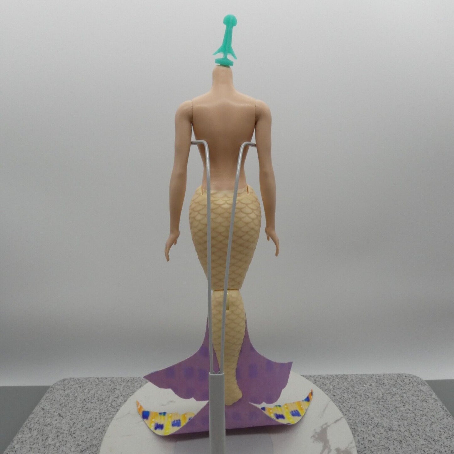 Disney Little Mermaid Live Action Caspia Doll Body Light Skin Yellow Tail HLX18