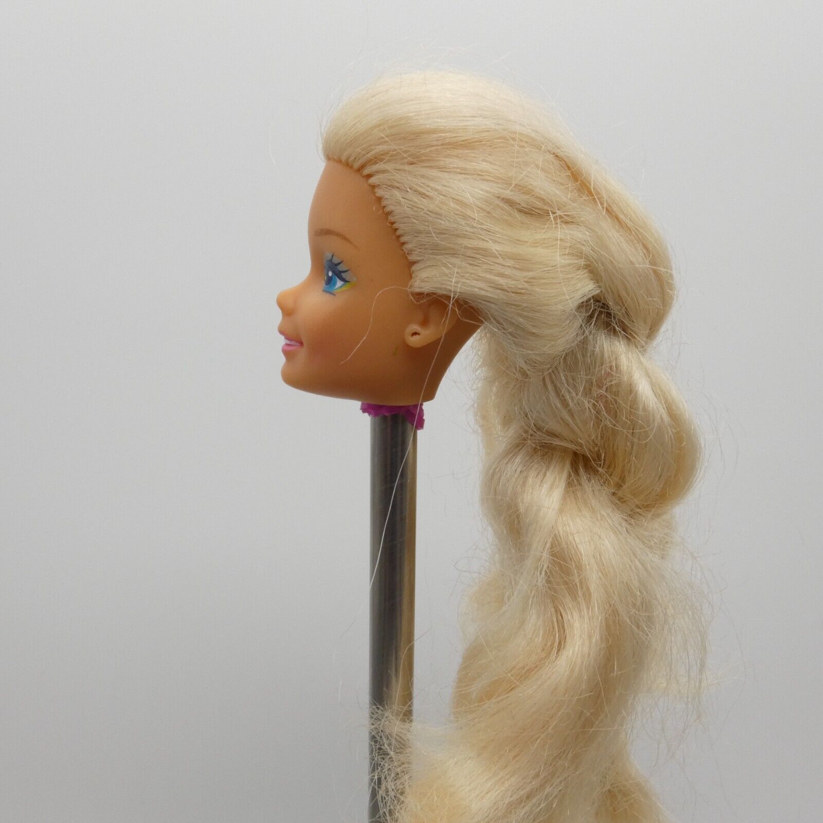 Barbie Western Fun Doll Head Only  Blonde Braided Hair 1990 Mattel 9932