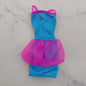 Barbie Doll Dress Turquoise Blue Sleeveless Tank Pink Accents