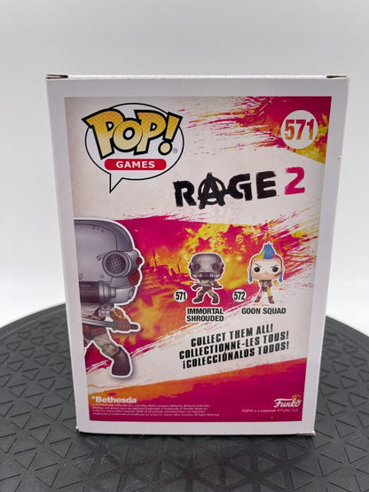 Funko Pop Games Rage 2 Immortal Shrouded 571 Vinyl Figure NRFB 2019 DRM191121