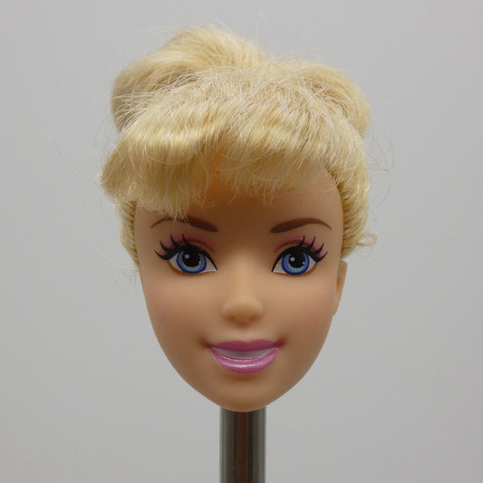 Disney Princess Cinderella Doll Head Blonde Hair Ballerina 2012 Mattel W5557