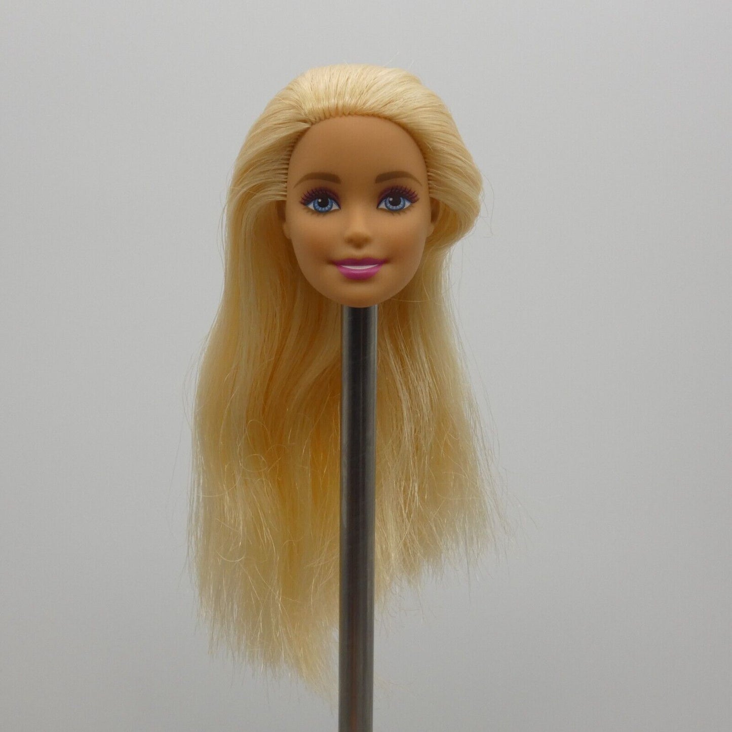 Barbie Doll Head Millie Face Blonde Medium Light Skin Blue Eyes 2015 Mattel