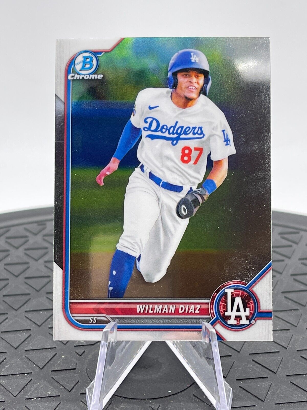 Wilman Diaz 2022 Bowman Chrome Prospects BCP-135 Los Angeles Dodgers