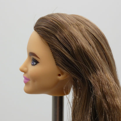 Barbie Extra 9 Doll Head Only Violet Face Brown Hair Side Shave GYJ28 2021