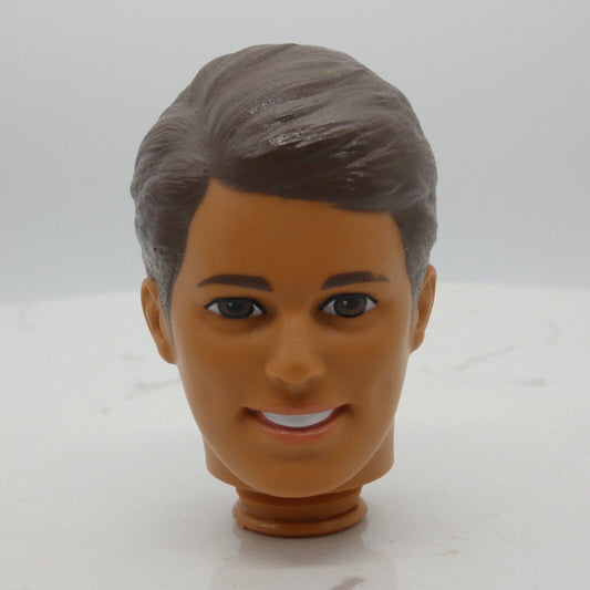 Barbie Star Trek Captain Kirk Ken Doll Head Brown Eyes Hair 1996 Mattel 15006