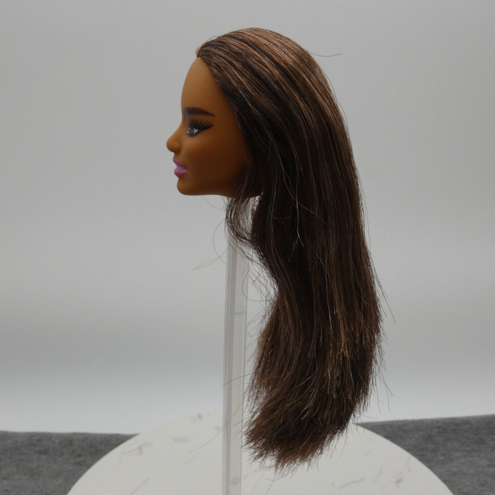 Barbie Pacific Islander Asian Doll Head Brown Hair Eyes Medium Skin Tone 2022