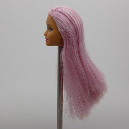 Barbie Careers Pop Star Doll Head Neysa Face Purple Hair Side Glance FXN98 2019