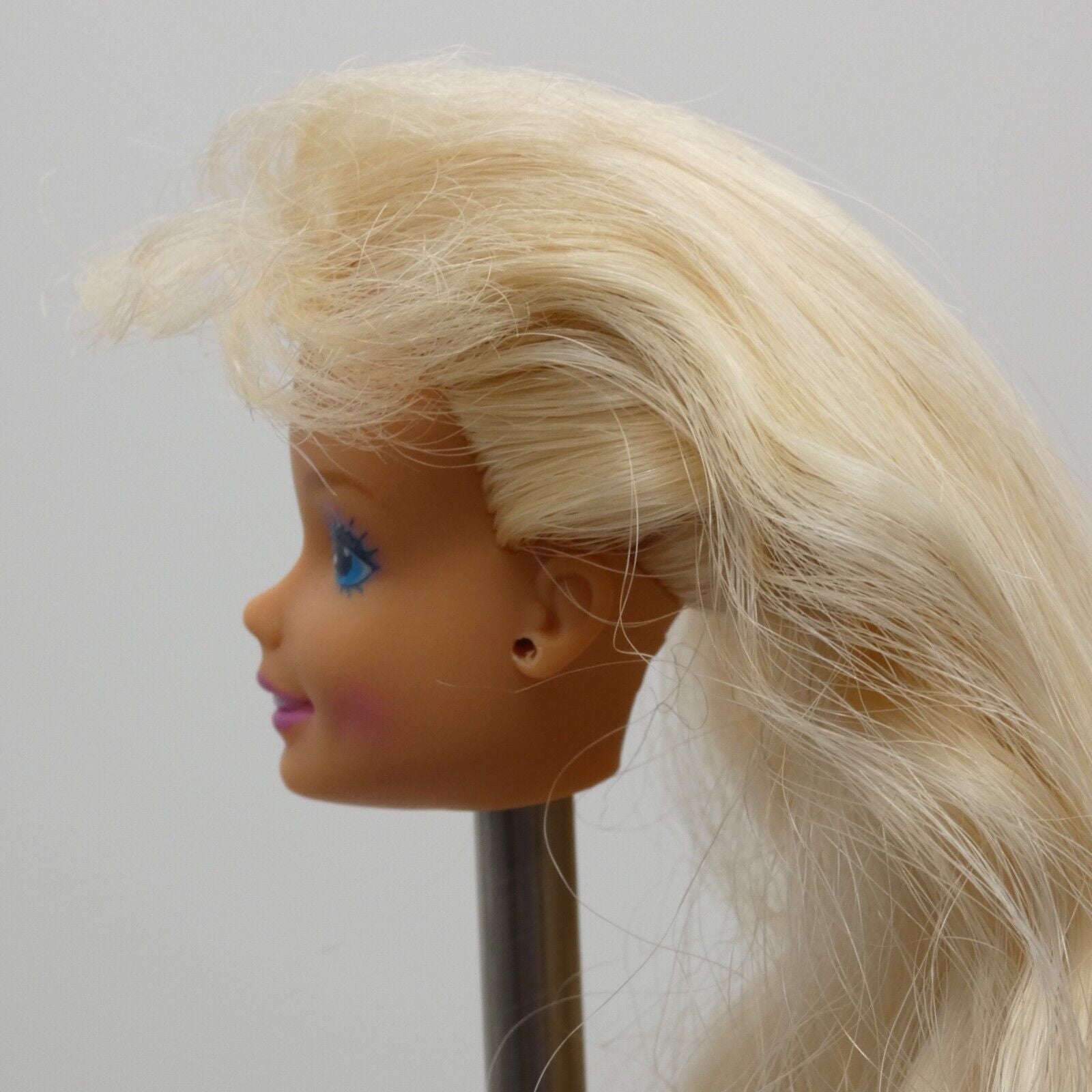 Barbie Troll Doll Head SuperStar Face Blonde Medium Light Skin 1993 Mattel 10257