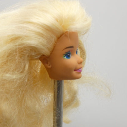 Barbie And The Beat Doll Head Superstar Face  Wavy Curly Hair 1989 Mattel 2751