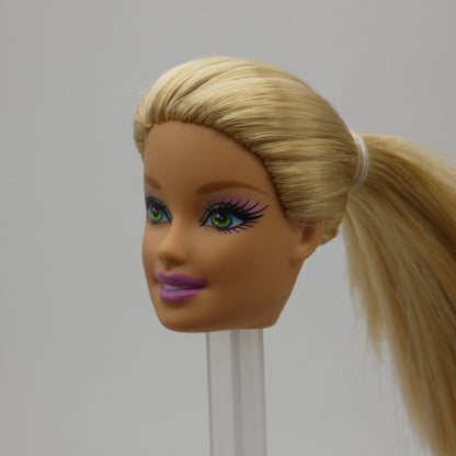 Barbie Doll Generation Girl CEO Face Bright Green Eyes Blonde Light Skin Tone