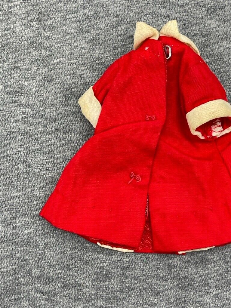 Vintage Deluxe Reading Penny Brite Doll Red White Dress Pleats 1960s