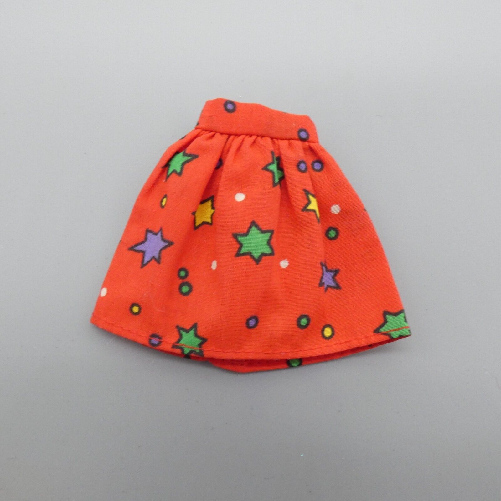 Barbie Doll Skirt Red Star Print A Line For Superstar Era Genuine Mattel 80s 90s