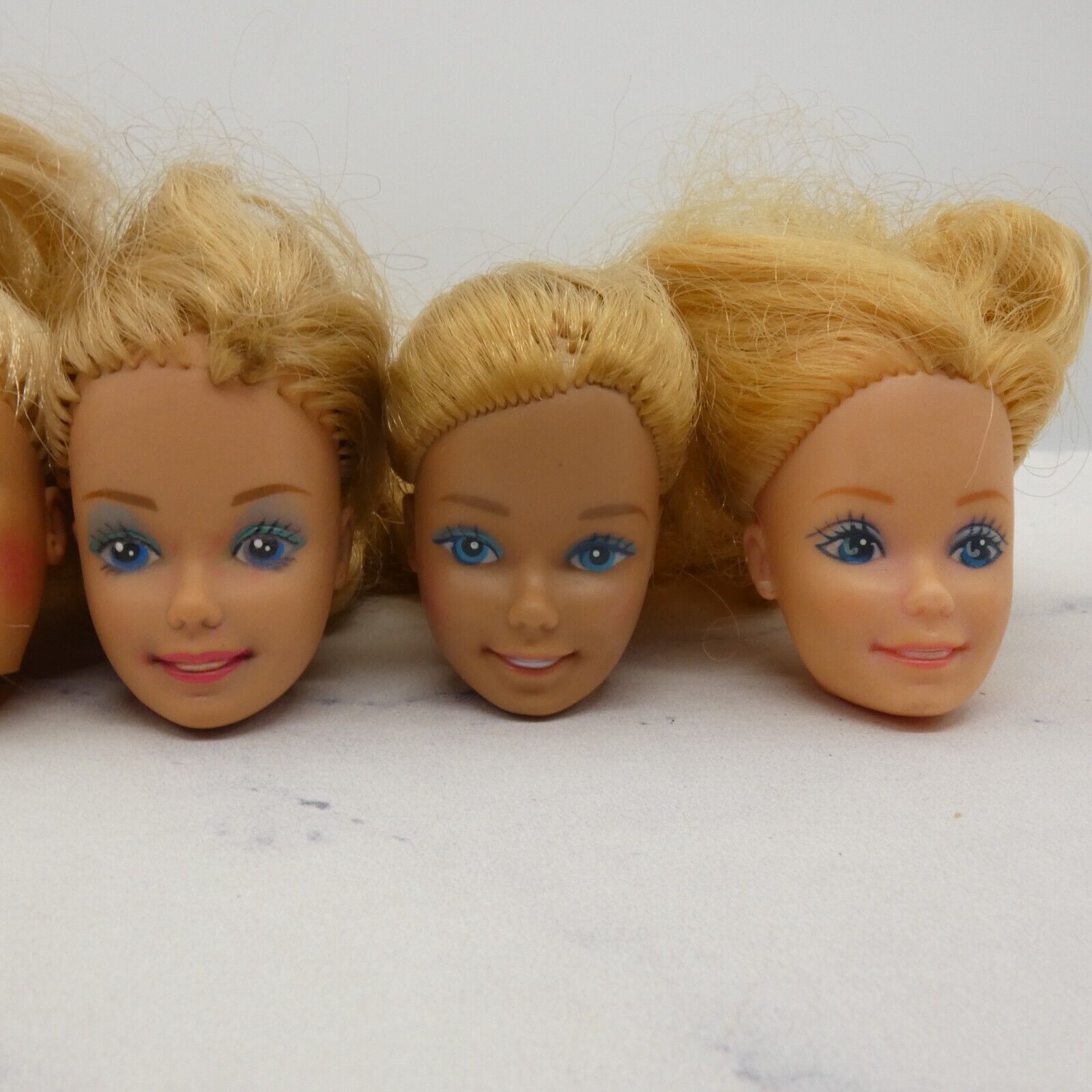 Barbie Doll Head Lot of 5 Heads SuperStar Blonde 70s 80s Beauty Secrets JY4