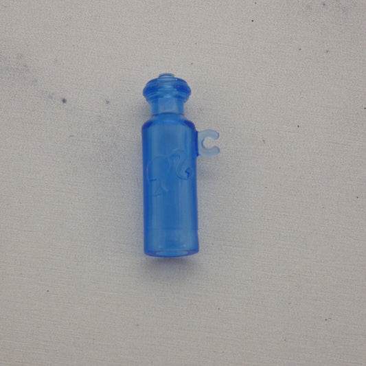 Barbie Doll Size Water Bottle Blue Translucent Cup For Playset or Diorama Mattel