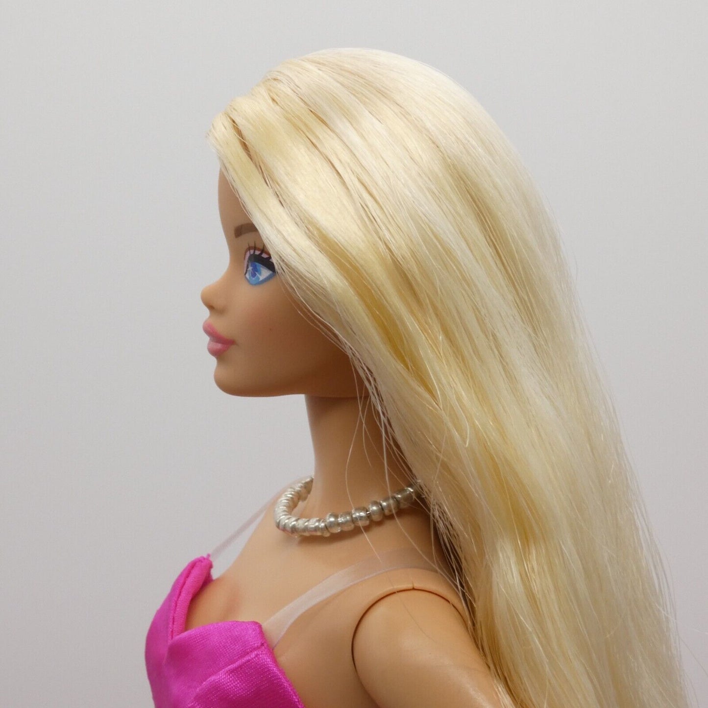 Necklace for Barbie Integrity Toys FR Size Doll White Silver Beaded Choker