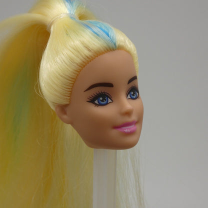 Barbie Cutie Reveal Millie Llama Doll Head Only Blonde Blue Hair 2022 Mattel