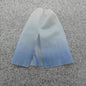 Barbie Doll Size Skirt Blue White Ombre Sparkle Midi Knee Length Elastic Waist