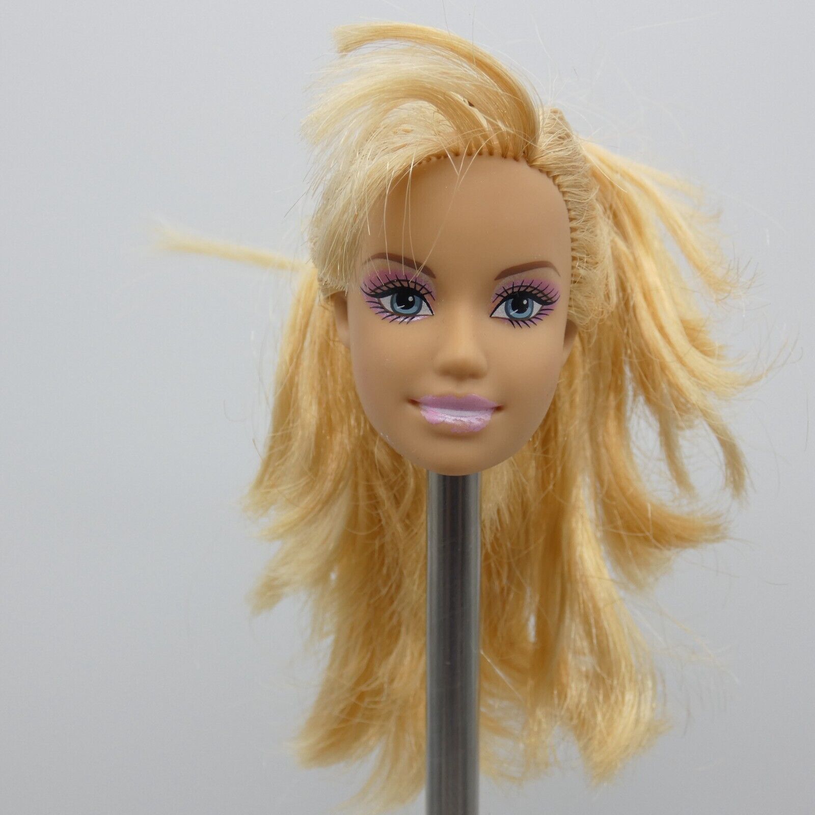 Barbie Fashion Fever Doll Head Only TLC FOR RE-ROOT Missing and Cut Hair