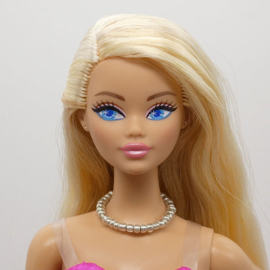 Necklace for Barbie Integrity Toys FR Size Doll White Silver Beaded Choker