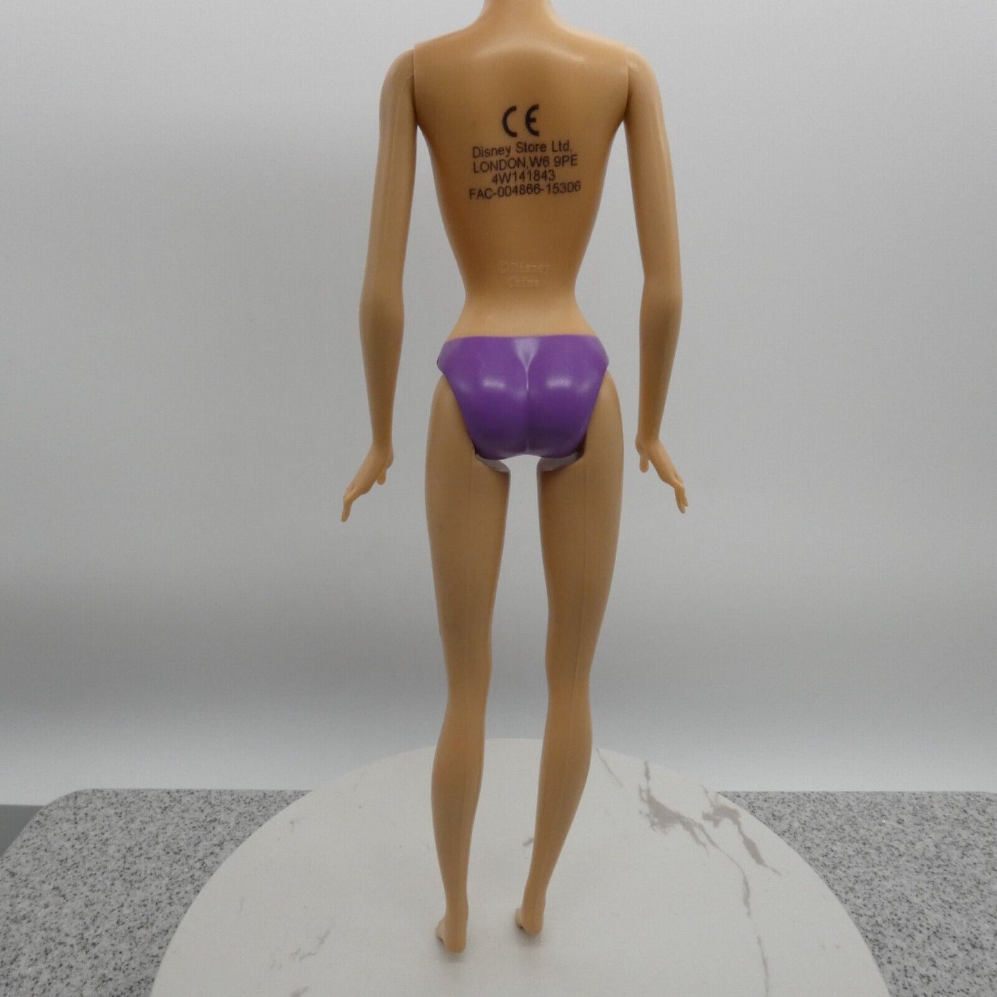 Disney Store London Princess Doll Body Light Skin Articulated Purple Panties