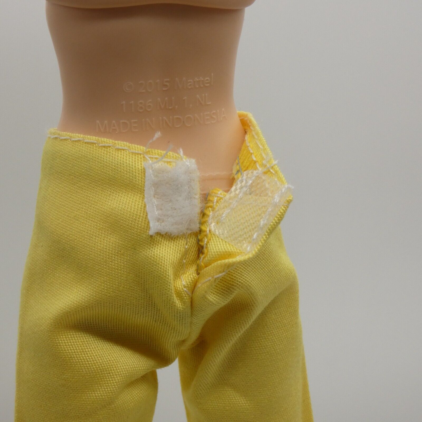 Barbie Doll Size Pants Yellow Slacks Chinos Ankle Trousers Fit Made To Move