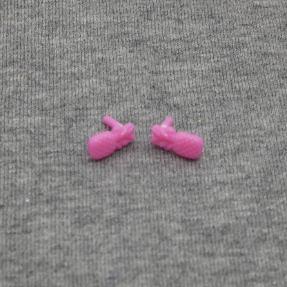 Barbie Color Reveal Doll Earrings Pink Pineapple Easy on off GTR91