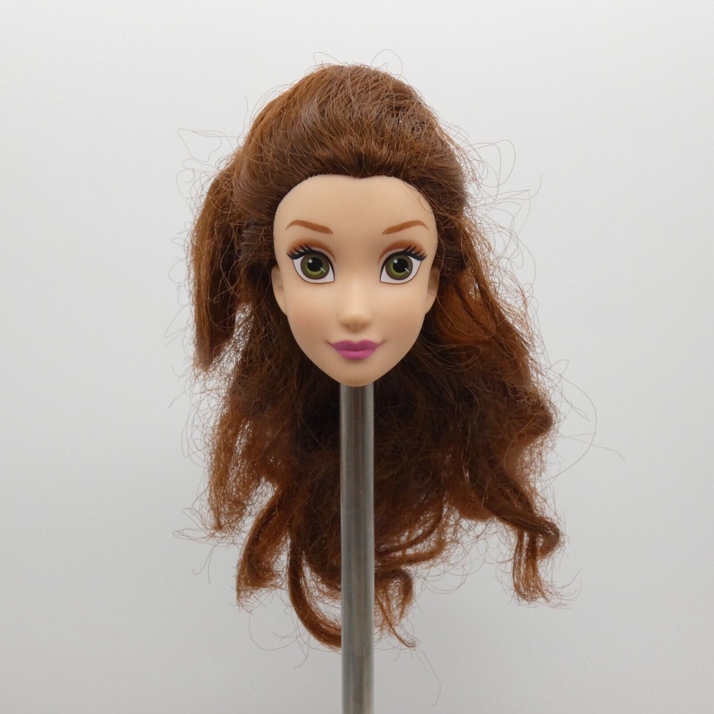 Disney Princess Belle Doll Head Medium Light Skin Royal Shimmer Hasbro E0274