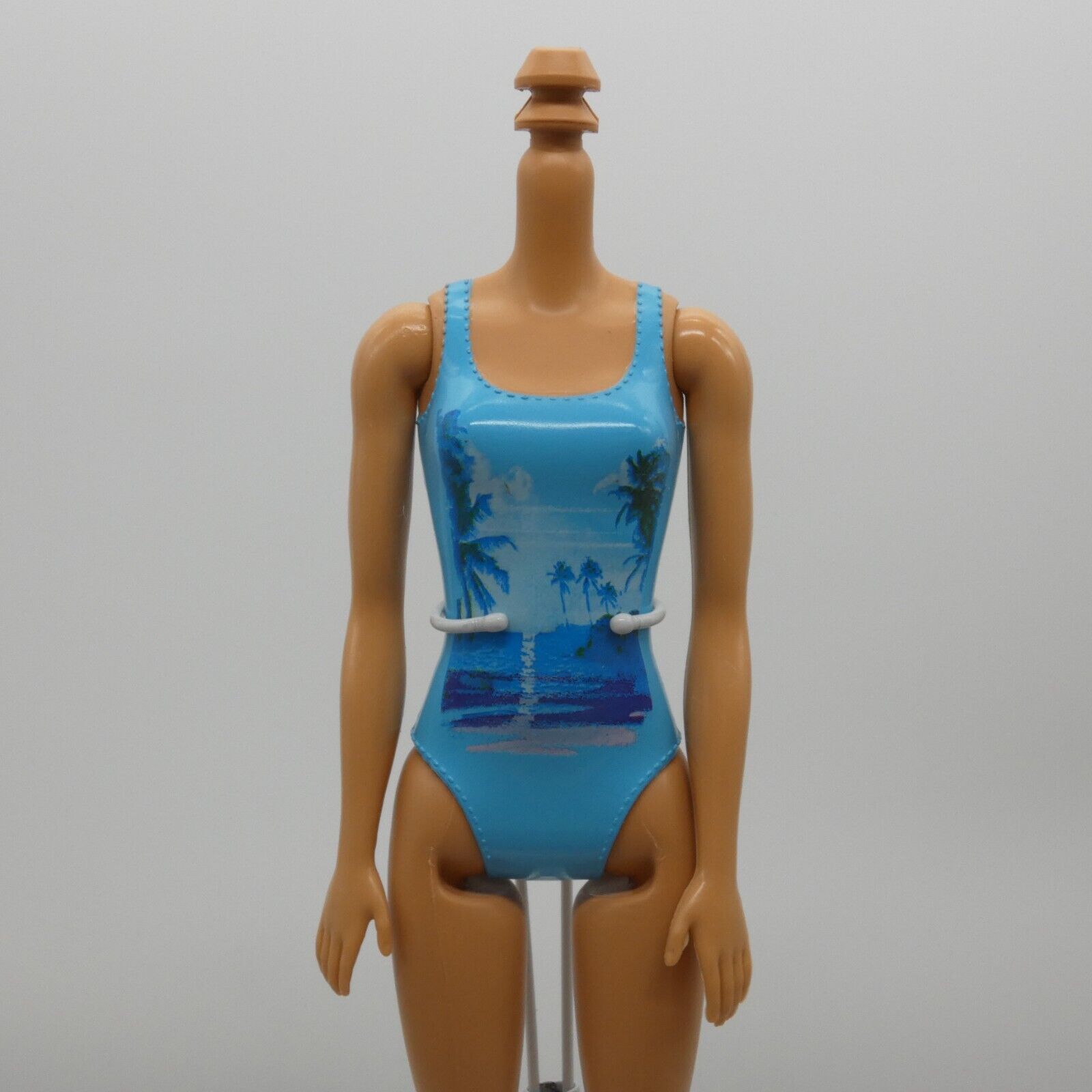 Barbie Beach Water Play Doll Body Molded Swimsuit Medium Light Skin 2016 DGT81