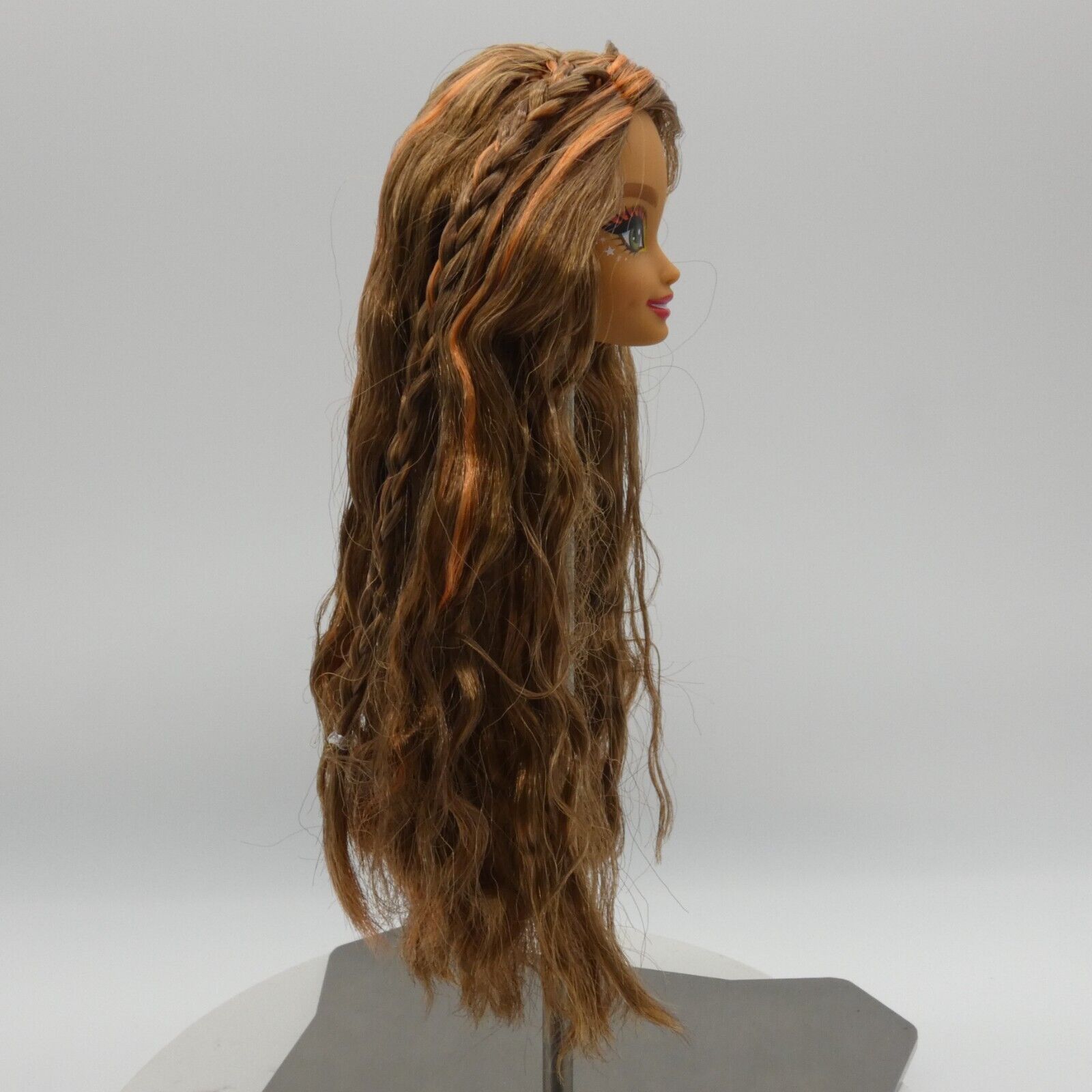 Barbie Dream Besties Teresa Doll Head Medium Light Wavy Brown Hair 2024 HYC23