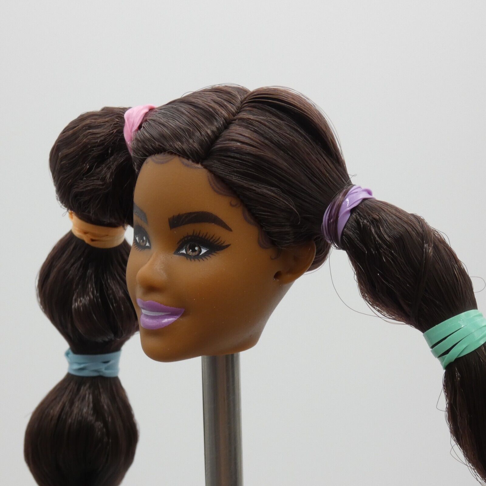 Barbie Extra 7 Doll Head Only Carnaval Face Pigtails African American 2021 GXF10