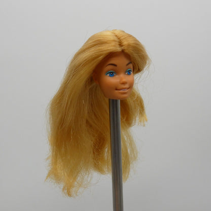 Barbie Malibu Doll Head Only SuperStar Tan Medium Light Skin Hong Kong D Mattel