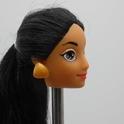 Disney Aladdin Jasmine Doll Head Only Mattel 1992 02557 Long Black Hair