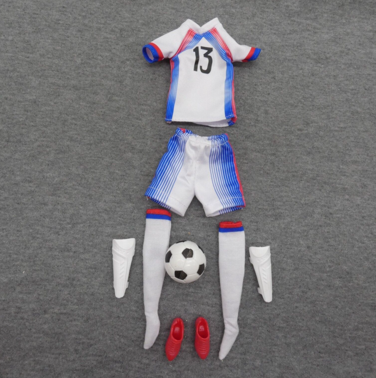 Barbie Alex Morgan Soccer Player Doll Outfit Top Jersey Short Shin Guards Cleats