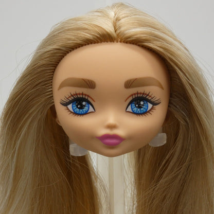 Barbie Extra Minis 4 Doll Head Only Long Blonde Hair 2022 Mattel HGP66 5.5 Inch