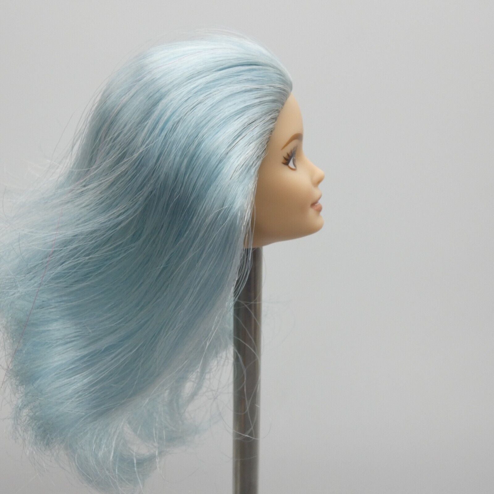 Barbie Fashionistas 069 Doll Head Neysa Face Blue Hair Brown Eyes 2019 DYY99